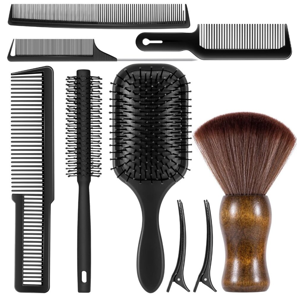 Hair Brush Comb Set For Men Professional Styling Detangling All Hair Types